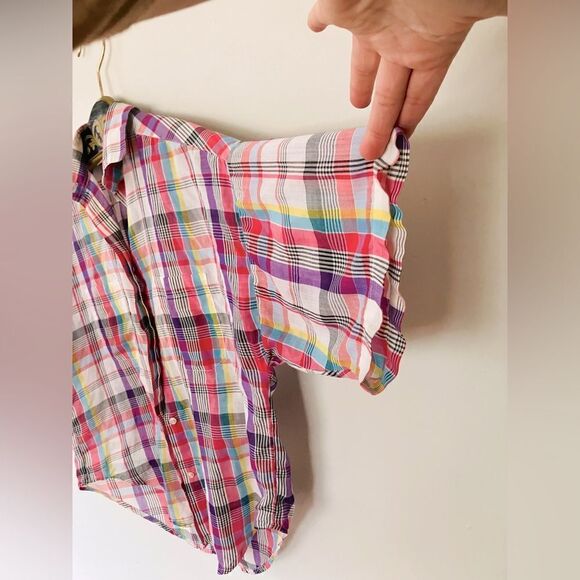 Vintage women’s plain button down top | 70’s oversized top | size 12 - Picture 4 of 6